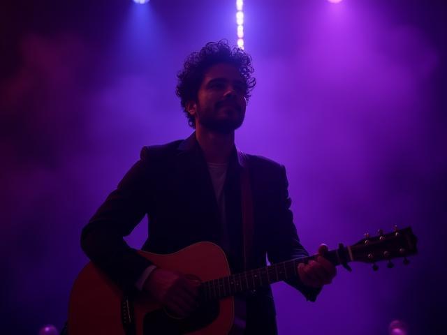 Portrait photo of Rohan Patel, indie rock vocalist and guitarist