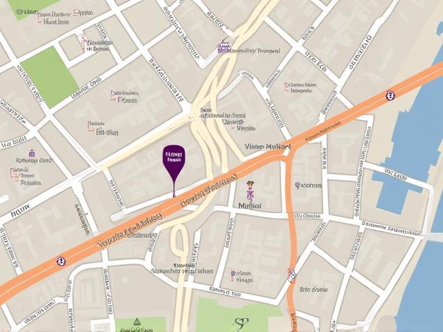 Static map image showing MG Road, Mumbai location for Vibe Works