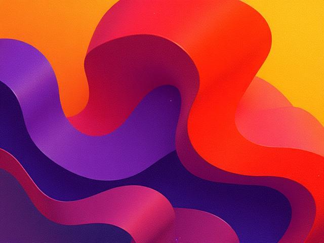 Bold album art design with colorful abstract shapes for an indie music artist