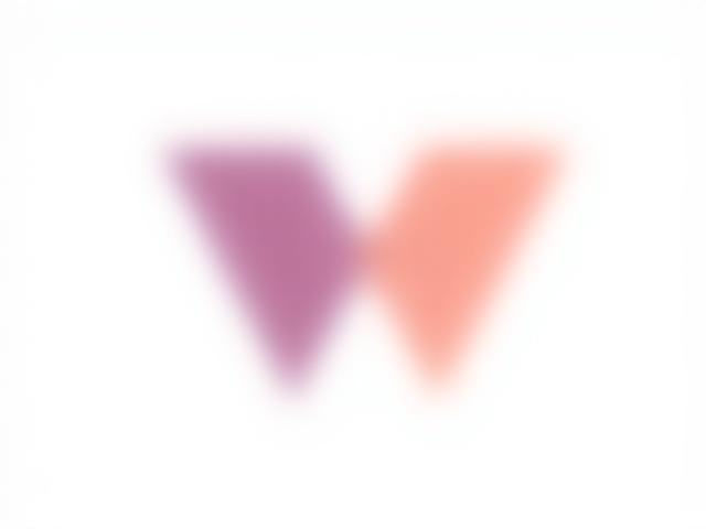 Bold geometric logo with vibrant purple and orange hues for Vista Creatives